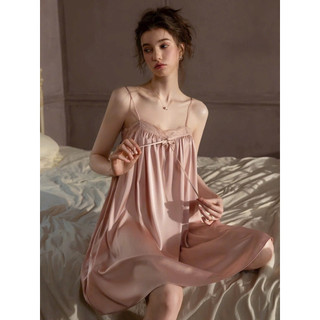 Váy lụa ngủ ren ngang V1 cao cấp