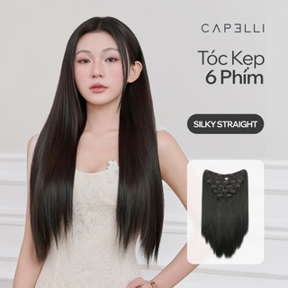 Bộ Tóc Kẹp 6 Phím Sợi Tơ CAPELLI - KOC x Tóc Mây Mềm Nhẹ