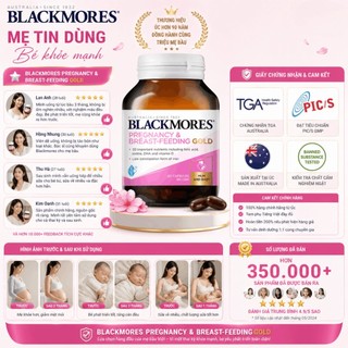 Vitamin tổng hợp cho mẹ bầu và cho con bú Blackmores Pregnancy & Breast-Feeding Gold lọ 60 viên