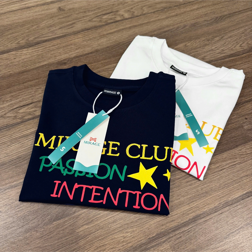 Áo Thun Mirage Chữ In Màu Local Brand Chất 100% Cotton Mềm Mịn Thoáng Mát.