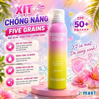 Xịt chống nắng Cao cấp Five Grains nâng tone Pro-Xylane 160ML