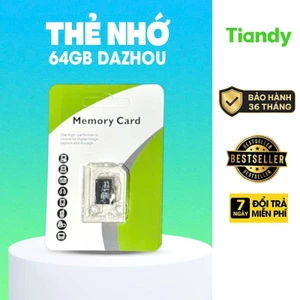 Thẻ Nhớ 64G Hiệu DAZHOU Dùng Cho Camera, Điên Thoại, Máy Ảnh, Flycam Chính Hãng Bảo Hành 3 Năm
