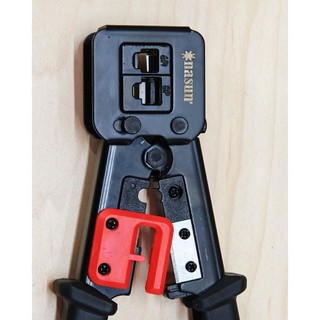 Kìm Bấm Mạng Xuyên Thấu Nasun NS-962 - Kềm Bấm Cáp Lan Cat5/Cat6 Đa Năng, Chính Hãng, Trợ Lực Tốt, Cắt Dây Sắc Bén