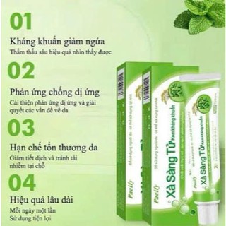 Sỉ ib Kem bôi da Pacify XÀ SÀNG TỬ chứa chiết xuất thảo dược.Ngoài da kháng khuẩn, kháng nấm và giảm ngứa