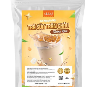 Set nguyên liệu làm trà sữa trân châu hoàng kim 5-7 ly/Uống Là Mê