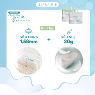 Set 2 Miếng Dùng Thử Tã Bỉm Quần ELPRAIRIE Air Thin size M38-L34-XL30-XXL26 Cho Bé Từ 5-25Kg Siêu Mỏng Siêu Thấm Hút