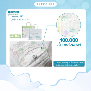 Set 2 Miếng Dùng Thử Tã Bỉm Quần ELPRAIRIE Air Thin size M38-L34-XL30-XXL26 Cho Bé Từ 5-25Kg Siêu Mỏng Siêu Thấm Hút