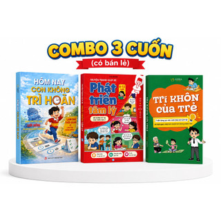 Bộ Sách 3 Cuốn: Ho nay con không trì hoa n + Trí Khôn Dành Cho Trẻ Em + Giúp Trẻ Em Phát Triển Tâm Lý - Sách màu
