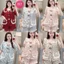 Sét bộ pyjama bèo 3 nơ, chất đũi vân mây mềm mát TN01