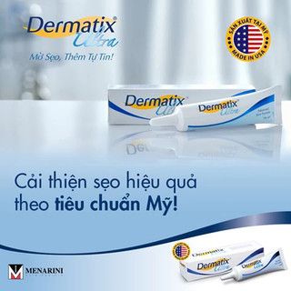 Gel Dermatix Ultra 15g - Dematix Gel giảm sẹo lồi, phẫu thuật sẹo sau sinh an toàn cho mẹ và bé
