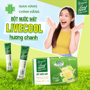 Bột nước làm mát Livecool, giúp tạm biệt mụn nhọt, nóng trong (Hộp 10 gói)