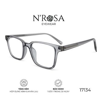 Gọng Kính Cận N’ROSA 17134 – Form Vuông Oversize Hiện Đại, Nhựa Trẻ Trung, Siêu Nhẹ