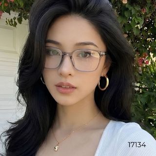 Gọng Kính Cận N’ROSA 17134 – Form Vuông Oversize Hiện Đại, Nhựa Trẻ Trung, Siêu Nhẹ