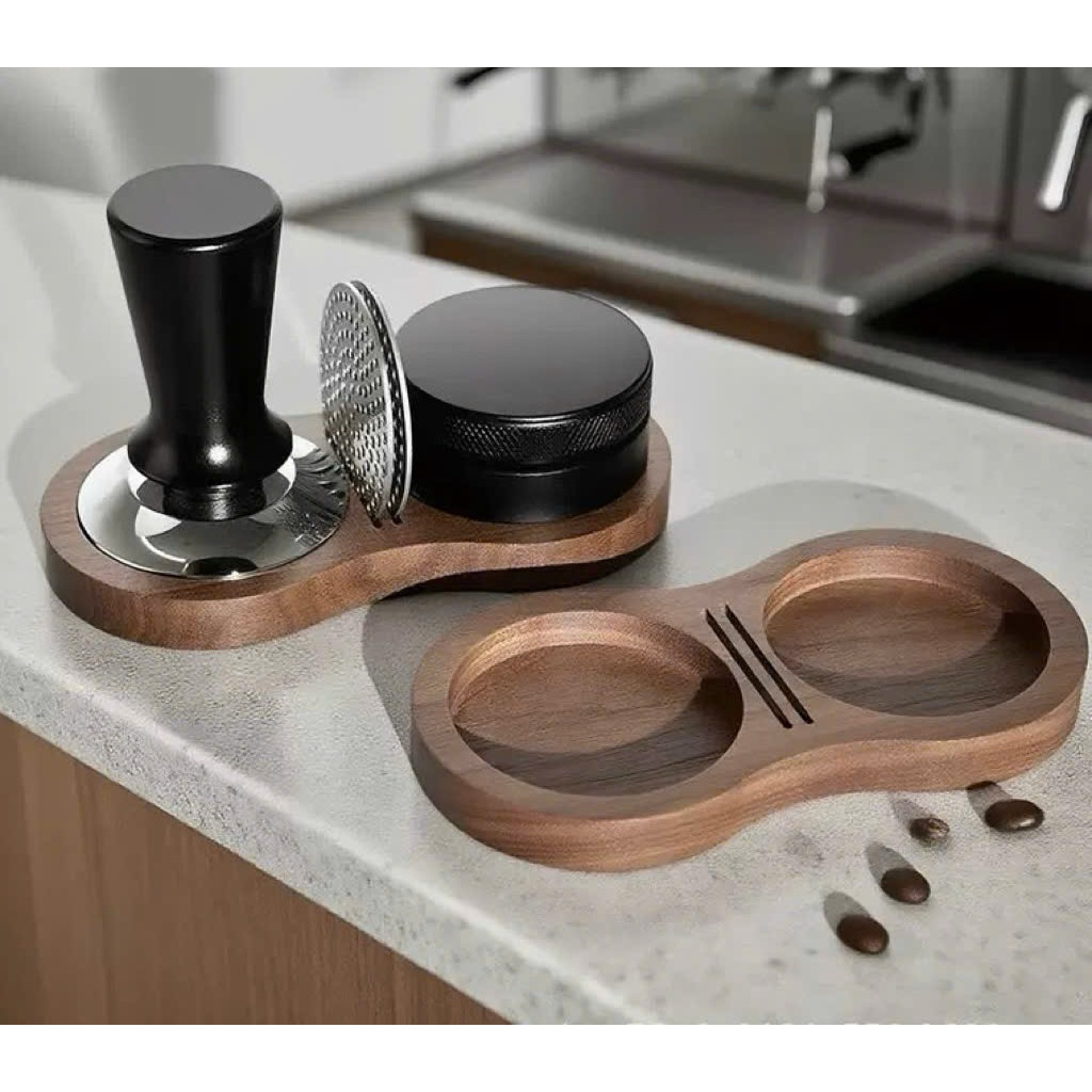 [HOẢ TỐC]Khay đựng Tamper, OCD, Puck screen bằng gỗ tự nhiên