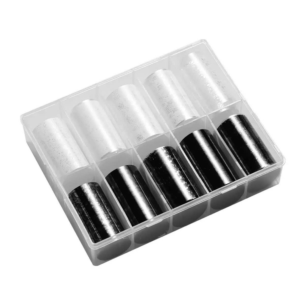 ✨ GIẤY TRANSFER REN NAIL ĐEN TRẮNG ✨