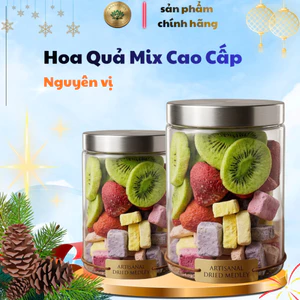 Trái cây mix sấy thăng hoa loại víp ngon giòn ăn vặt sang chảnh thơm ngon giòn rụn