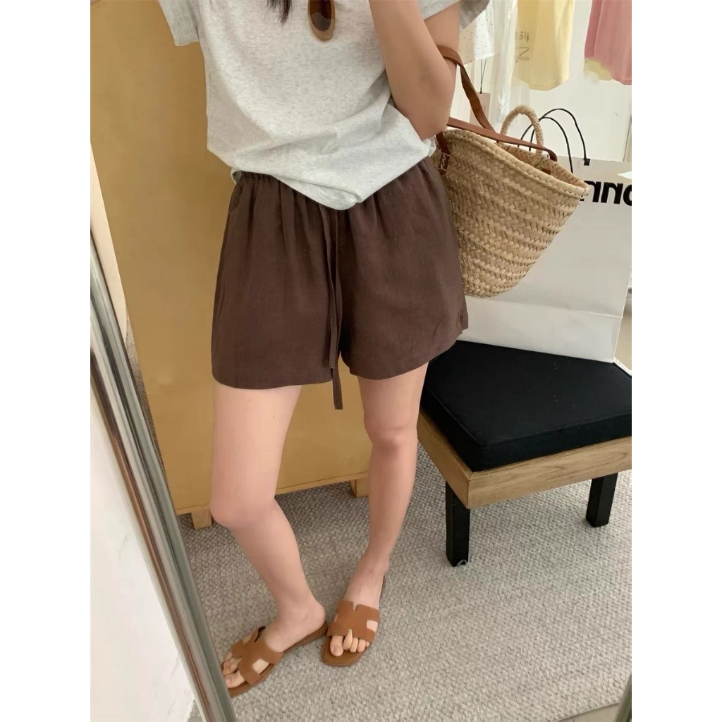 𝗧𝗶𝗻𝗶 - Quần đùi linen Tưng gân