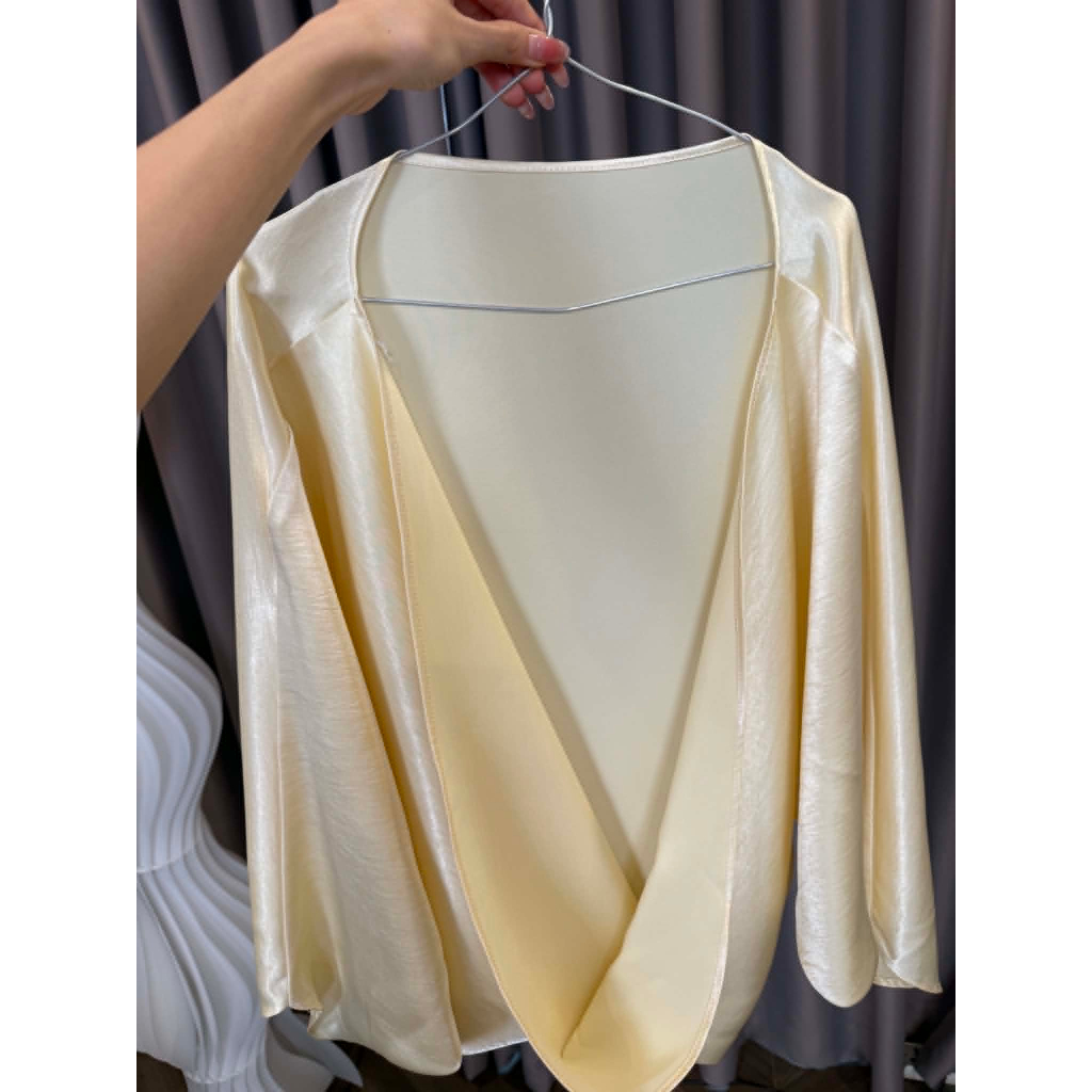 [K.02] (Áo Lẻ) Áo Khoác Lụa Thanh Lịch Sang Trọng Women Top Dress | Tũm Clothing | BigBuy360 - bigbuy360.vn
