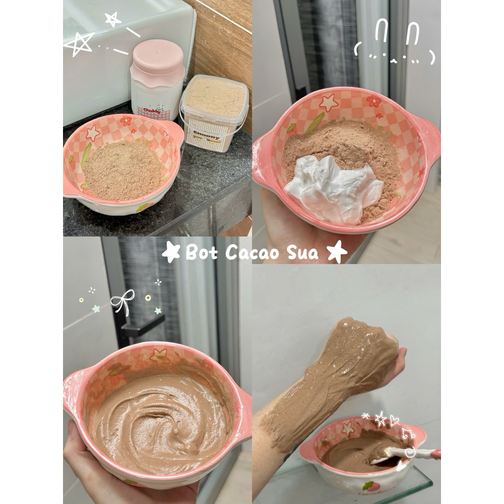 COMBO BỘT KHOAI TÍM SỮA & CACAO SỮA |khobotchubby|