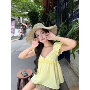 Áo Nữ PETYNS Babydoll Tay Phồng Phối Ren Dễ Thương SECODEE