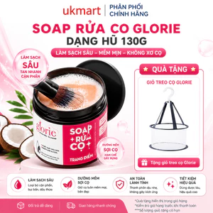Soap Rửa Cọ Trang Điểm Glorie Brush Cleansing Soap Hũ 130gram