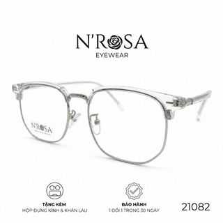 Gọng Kính N’ROSA 21082 – Dáng Clubmaster Cách Tân, Form Vuông Thanh Lịch