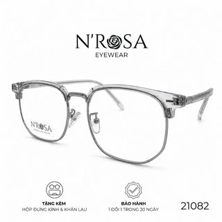 Gọng Kính N’ROSA 21082 – Dáng Clubmaster Cách Tân, Form Vuông Thanh Lịch