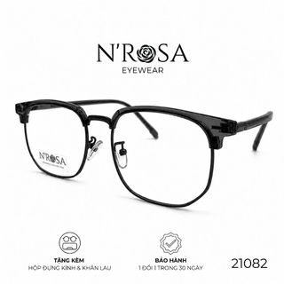 Gọng Kính N’ROSA 21082 – Dáng Clubmaster Cách Tân, Form Vuông Thanh Lịch