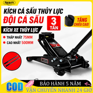 Kích gầm thủy lực nằm ngang con đội thủy lực ô tô con đội cá sấu 2 tấn 2.5T 3 tấn bánh xe vạn hướng hộp nhựa cao cấp