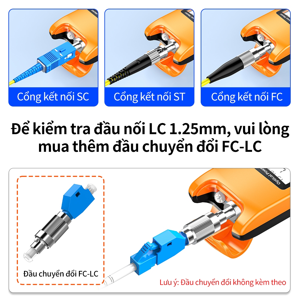 May Do Cong Suat Quang G10 Mini FTTH Pin Sac Do Chinh Xac Cao Test Cap Quang