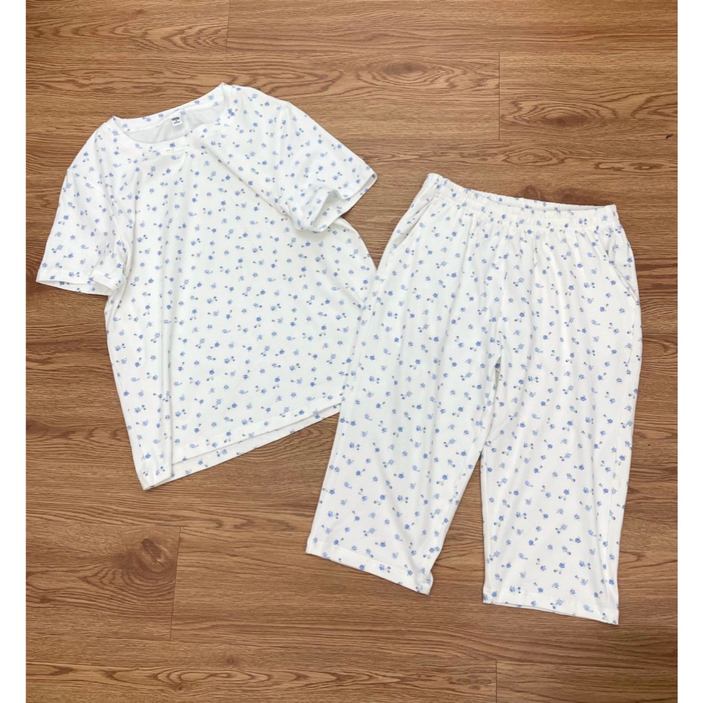 Bộ Đồ Nữ Họa Tiết OHANLY – Bộ Mặc Nhà Nữ Cotton 4 Chiều Co Giãn Thoáng Mát Form Rộng