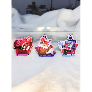 Móc khóa gỗ Hazbin Hotel siêu cute