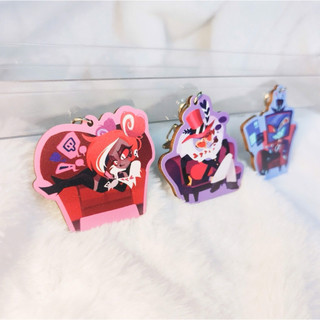 Móc khóa gỗ Hazbin Hotel siêu cute