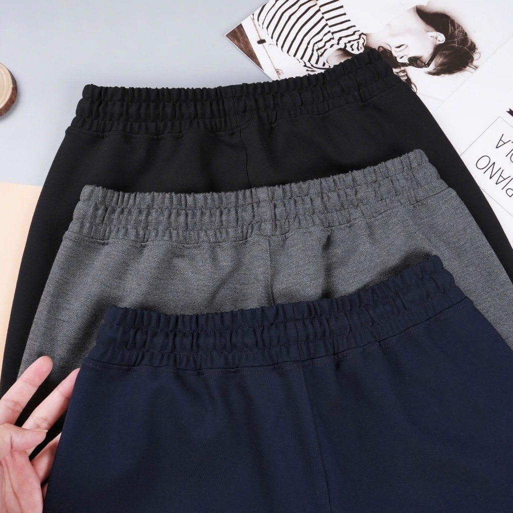 Quần Suông Nữ OHANLY Umi Hàn Dày Dặn – Quần Ống Rộng Form Dài Basic Mặc Đi Chơi, Đi Làm Phù Hợp Thời tiết Thu Đông