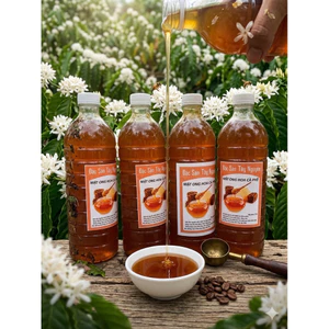 Mật ong nguyên chất (mật hoa cà phê) loại 0,5 lít và 1 lít
