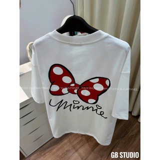 PHẠM THÙY SHOP: ÁO PHÔNG MICKEY IN HÌNH NƠ ĐỎ CHẤM BI