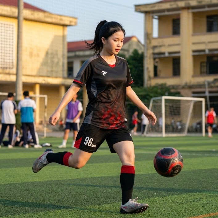 Bộ quần áo bóng đá RAIDER Đen in tên số theo yêu cầu-Áo bóng đá,đồ đá banh chất liệu thun, mè