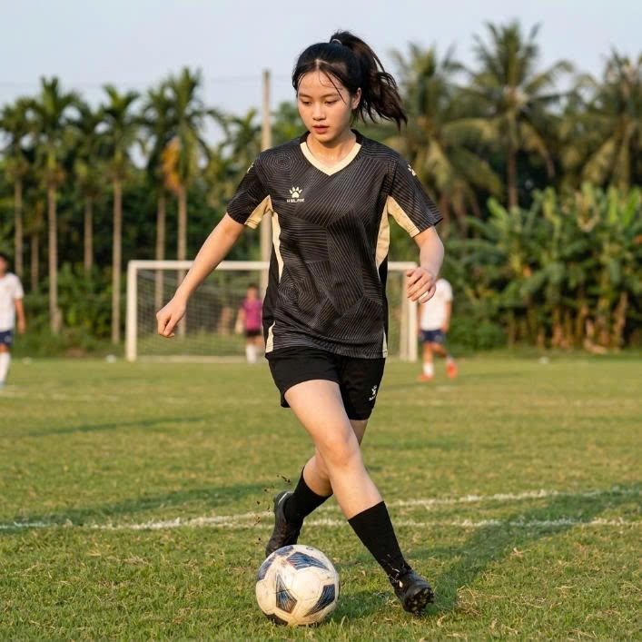 Bộ quần áo bóng đá KELME  Đen in tên số theo yêu cầu-Áo bóng đá,đồ đá banh chất liệu thun, mè