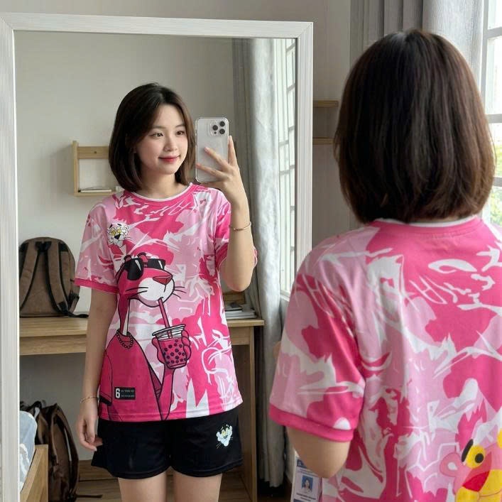 Bộ quần áo bóng đá Báo Hồng  in tên số theo yêu cầu-Áo bóng đá,đồ đá banh chất liệu thun, mè