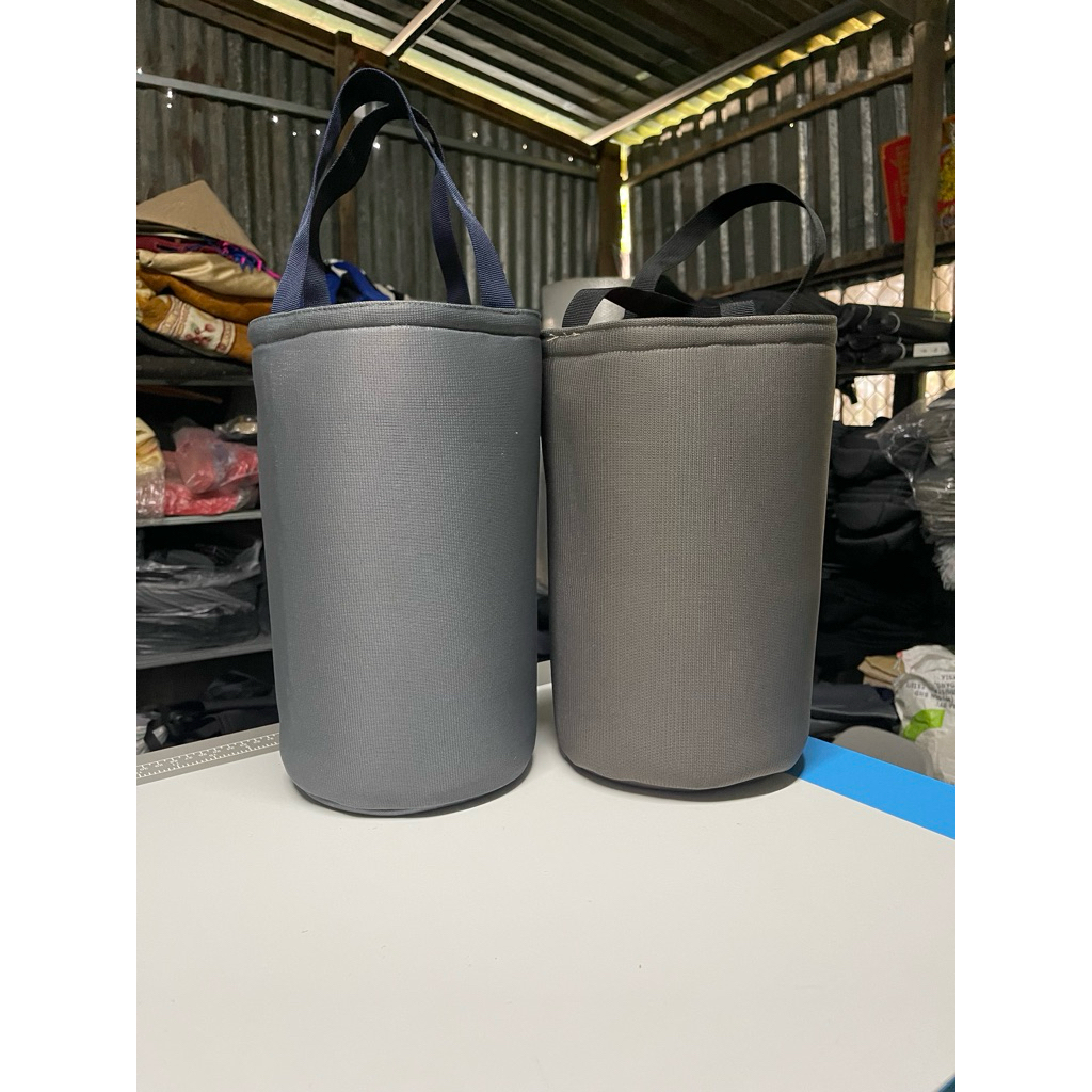 Combo 2 túi đựng phích nước đá [BÌNH NHỰA] vải bố dày dặn 1L-2L-3L-4(5)L ( GIAO MÀU NGẪU NHIÊN)
