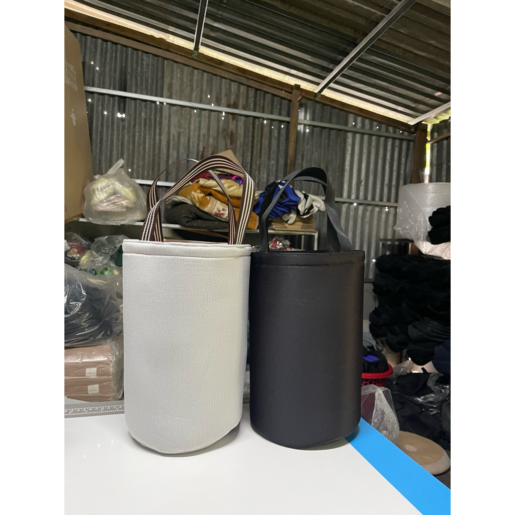 Combo 2 túi đựng phích nước đá [BÌNH NHỰA] vải bố dày dặn 1L-2L-3L-4(5)L ( GIAO MÀU NGẪU NHIÊN)