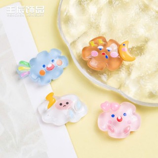 Set Charm Mây Phát Sáng Pastel ✨☁️ Charm Đám Mây Dạ Quang Mini Mix Mặt Cười Kẹo Ngọt Gắn Dép Cute Style Hàn Quốc 🌈💖