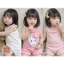 Set 3 bộ thun Hàn hai dây màu hồng baby H2.Studio
