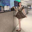MIU.STUDIO • Váy tiểu thư dáng xoè cổ V phối viền bèo cao cấp ,Đầm nữ dáng ngắn tay bồng màu nâu vintage sang chảnh