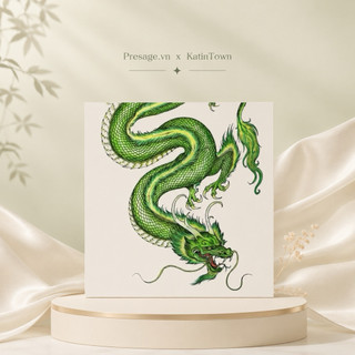 [Presage.vn] [Vuông 5cm] Set 8 Hoặc 15 Stickers - Rồng Xanh Dán Bình Nước - KHÁCH ĐỌC KỸ MÔ TẢ Ạ