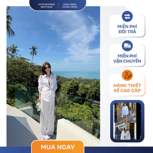 Set Linen Nữ Cao Cấp Áo Sơ Mi Quần Suông Dài/ngắn Phong Cách Resort Đi Biển Sang Chảnh - HuyenChang Boutique