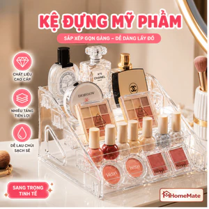 Kệ Đựng Mỹ Phẩm Nhiều Tầng 3/5/7 Tầng, Kệ Makeup Decor Bàn Trang Điểm Đựng Nước Hoa Sơn Móng Tay Gọn Gàng