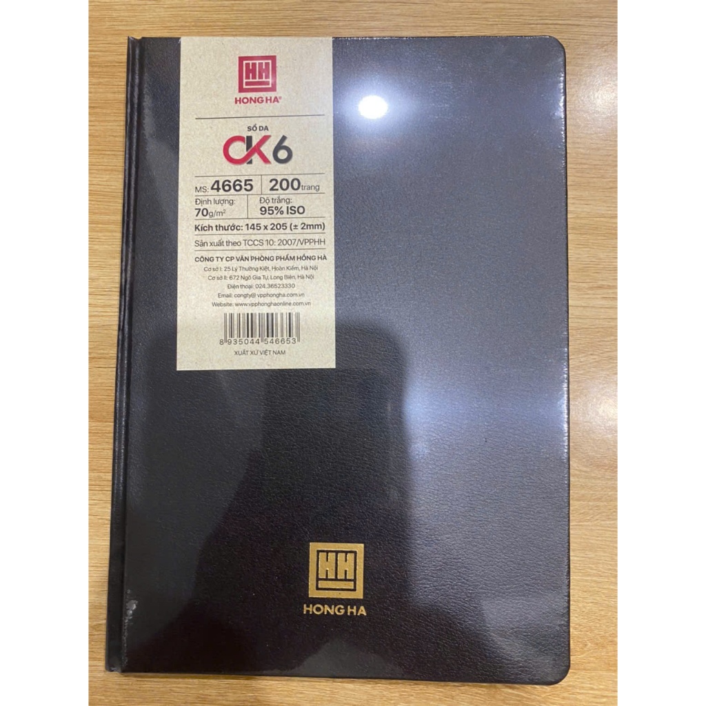 Sổ Da Hồng Hà CK6 200tr, kích thước 145*205, Định Lượng 70 - Mã Số : 4665