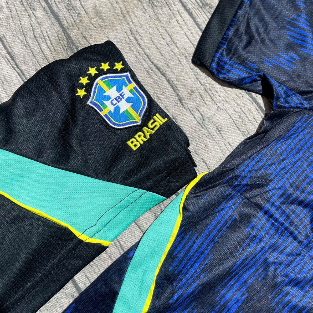 Quần Áo Bóng Đá ĐT Brasil Mẫu Mới WC 2026 - Chuẩn Mẫu Thi Đấu - Vải Polyester Gai Thái Cao Cấp