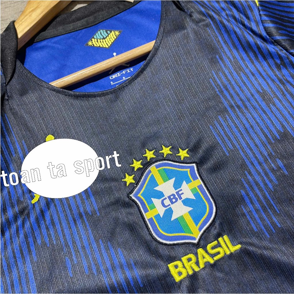 Quần Áo Bóng Đá ĐT Brasil Mẫu Mới WC 2026 - Chuẩn Mẫu Thi Đấu - Vải Polyester Gai Thái Cao Cấp